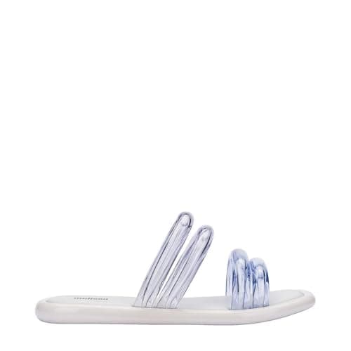 Image of melissa Women's Airbubble Slide Ad Wedge Sandals, White, 6.5 UK
