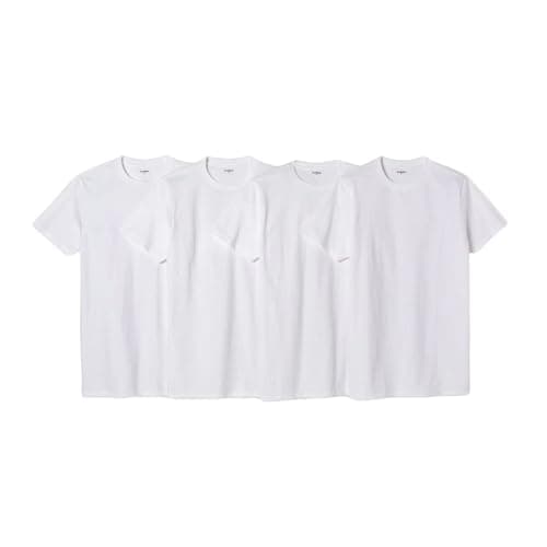 Image of Goodfellow & Co Men's Short Sleeve T-Shirts, Crewneck Short Sleeve Tops, White, Medium