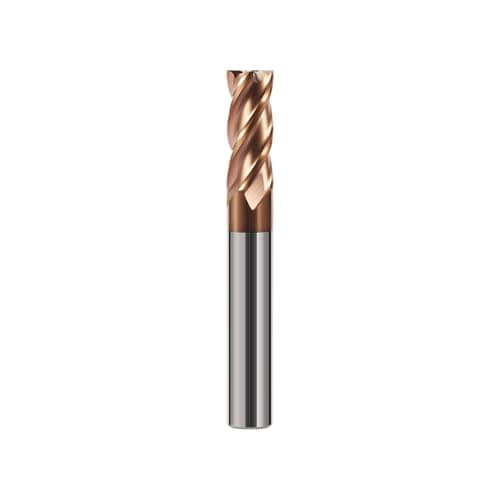 Image of Hilpaty Tungsten Carbide End Mill Bit 8.0 * 60mm HRC 55 TiSiN Coated 4 Flute Sharp Corner Cutter, Performance CNC Milling Bits for Metal, Cast Iron, Stainless Steel, Alloy Steel