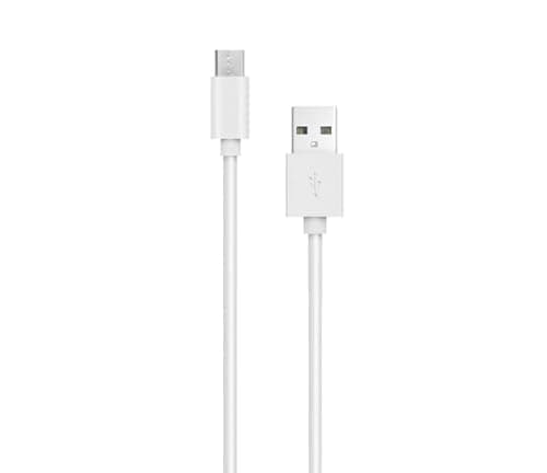 Image of iTechCover USB Cable Charging Cord/Charger Power Lead Wire Compatible with Remington MB350L Lithium Barba Beard Trimmer/White / (1m / 3.3ft)