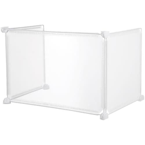 Image of GALPADA Transparent Desktop Area Dividing Board 18X12 Inch Portable Sneeze Guard Partition Shield for Office Desk Privacy and School Exam Protection