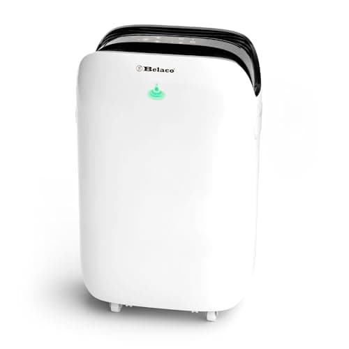 Image of Belaco 20L Dehumidifier for Home & Basement, Energy Efficient Moisture Removal, Digital Humidity Control, Laundry Drying Mode, Quiet Operation, Continuous Drain
