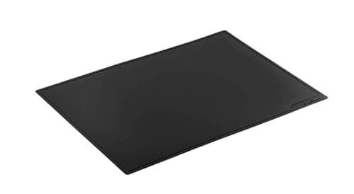Image of Durable Desk Mat 42 x 30Cm Black - Non-Slip Desk Pad Made from PP - for Offices and Conference Rooms