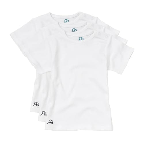 Image of Sproot Baby Organic Cotton T-Shirts | 2 Pack, 12–18 Months | Plain White Baby Tee Tops for Boys & Girls | Soft, Breathable, Unisex Short Sleeve T-Shirts for Toddlers