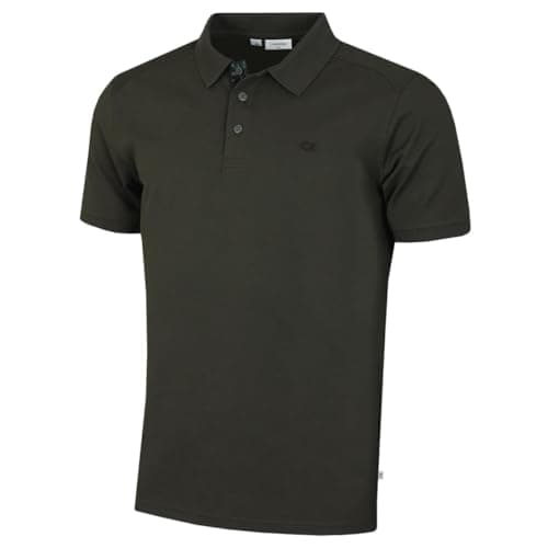 Image of Calvin Klein Mens Campus Camo Golf Polo Shirt - Hunter Green Camo - L
