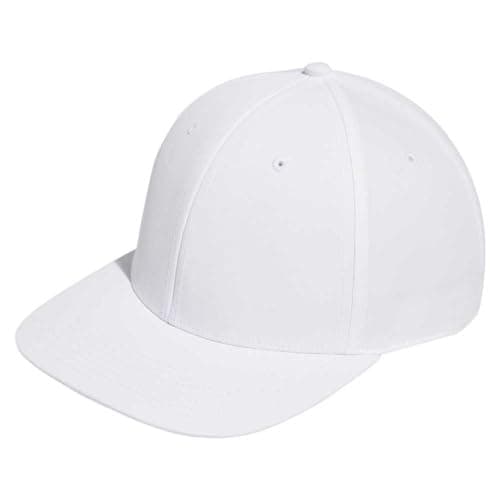 Image of Adidas TOUR SNAP CRST WHITE GOLF CAP HT3343 for Men white size OSFM, WHITE, OSFM