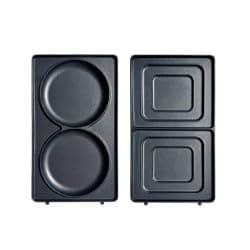 Image of Drew&Cole 5 Minute CleverChef Deluxe - Pancake and Toastie Plate Set - Non-Stick Ceramic Plates