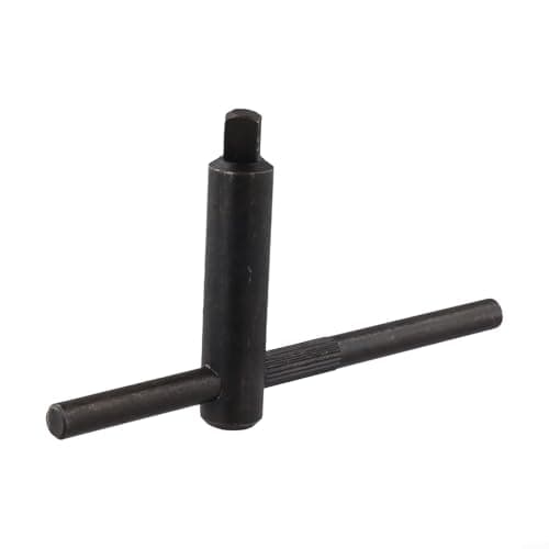 Image of TDCuizent Milling Lathe Chuck Square Key Wrench Spanner Tool Carbon Steel T-Handle 8MM 10MM 12MM 14MM 17MM CNC Router Engraving Machine Anti-Slip Embossed Design Black(10 * 10)