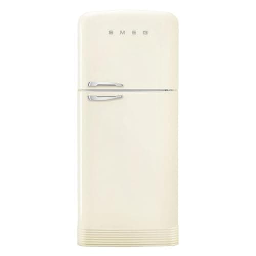 Image of Smeg Right Hand Hinge FAB50RCR5 80/20 Frost Free Fridge Freezer - Cream - E Rated