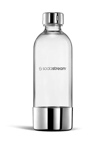 Image of sodastream 1L Bottle for Sparkling Water and Soda Machine | Dishwasher Safe | Stainless Steel Finish