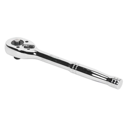 Image of Sealey S0705 Ratchet Wrench with Pear-Head Flip Reverse, 3/8" Square Drive, Silver