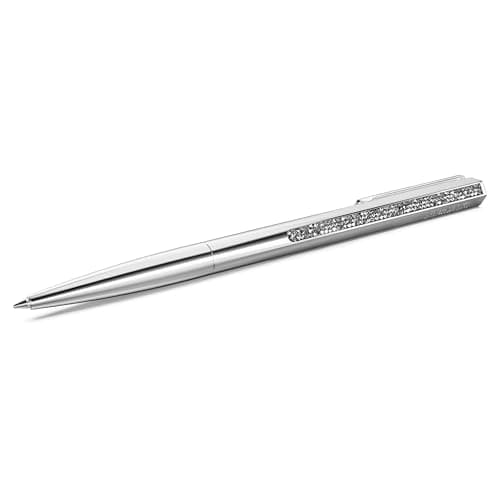 Image of Swarovski Crystal Shimmer Ballpoint Pen, Silver Tone, Chrome Plated