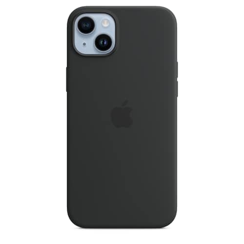 Image of Apple iPhone 14 Plus Silicone Case with MagSafe - Midnight ​​​​​​​
