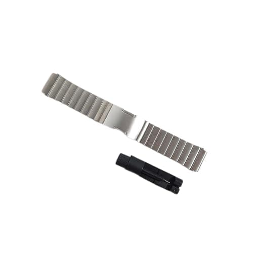 Image of ACaime Titanium Metal Link Band Compatible With Xiaomi Watch S2 46MM S1 Pro/Active Replacement Strap 22 Mi Watch Version Watchband Bracelet (Color : Silver 2, Size : Mi Watch S1 Pro)