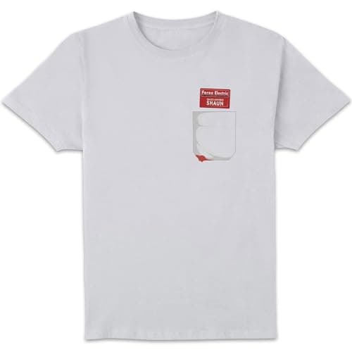 Image of Zavvi Shaun of The Dead You've Got Red On You Pocket T-Shirt - White M