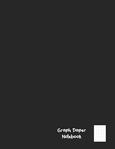 Image of Graph Paper Notebook: Composition Page Bound Comp Book, 5x5 Squares Per Inch, Classic Black Matte Cover
