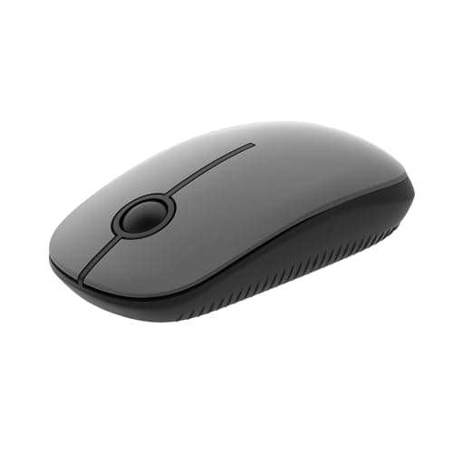 Image of Seenda Wireless Mouse, 2.4GHz Silent Mouse with USB Receiver, 18 month battery life, 1600 DPI Optical Tracking, Portable Computer Mice for Laptop PC Notebook- Black and Grey