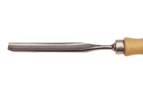 Image of Stubai 360006 Firmer Gouge Chisel with Wooden Handle, Silver/Beige, 18 mm