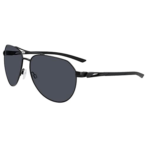 Image of NIKE Unisex NIKE CLUB NINE DQ0799 Sunglasses, SATIN BLACK/DARK GREY, 60