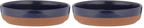 Image of Typhoon World Foods Navy Tapas Dish, 21 cm (Pack of 2)