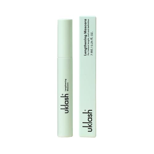 Image of UKLASH Lengthening Mascara (Mascara) - Black, Extra-Black Pigmented, Water-Resistant, Vegan-Friendly, Paraben-Free, Cruelty-Free, Lengthening Formula with Double-Sided Silicone Wand