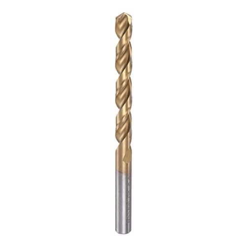 Image of sourcing map Twist Drill Bit 8.4mm Titanium Coated (HSS-E) M42 High Speed Steel 8% Cobalt Straight Shank for Stainless Steel Aluminum Alloy Metal