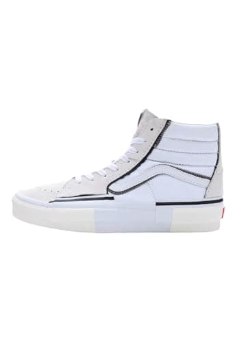 Image of Vans - SK8-HI RECONSTRUCT Leather Shoes for Men, white, 7 UK