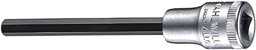 Image of Stahlwille STW204910 3/8-Inch Drive 10 mm Extra Long In-Hex Socket - Silver