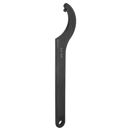 Image of sourcing map C Hook Spanner Wrench, 52-55mm C Pin Motorcycle Shock Nut Chrome Vanadium Spanner Wrench Tool with 5mm Round Head for Machine, Vehicles, Mechanical