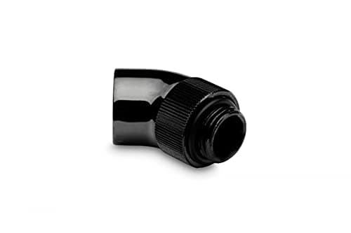 Image of EK Water Blocks EK-AF Classic Angled 45 Degree G1/4 Inch - Black Nickel