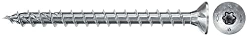 Image of fischer 500 x Chipboard Screws Power-Fast II 5.0 x 50 Countersunk Head with Inner Star TX Fully Threaded Galvanised Blue Passivated (Item No. 670359)