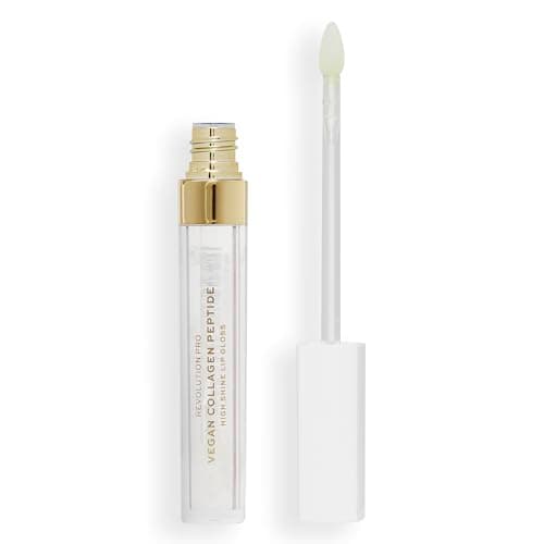 Image of Revolution Pro Vegan Collagen Peptide High Shine Lip Gloss, Nourish, Plump & Hydrate Lips With Hyaluronic Acid & Vitamin E, Mode