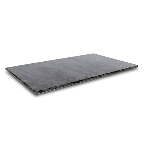 Image of Argon Tableware Black Marble Chopping Board – 53 x 32cm Rectangle Stone Non-Slip Cutting Board – Kitchen Worktop Protector, Food Prep Serving Platter for Meat, Vegetables, Cheese & Charcuterie