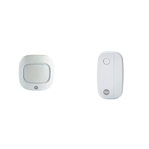 Image of Yale AC-PIR Sync Alarm Motion Detector - Sync Smart Home Alarm - 200 m range, White & AC-DC Sync Alarm Door/window Contact - Sync Smart Home Alarm - 200 m range - Works with Alexa, White