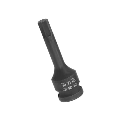 Image of TA-VIGOR Impact Hex Bit Socket, 3/8" Drive x H7 (7mm) Allen Key Socket, Premium CR-MO Steel Bits, Hex Bit with 60mm Length for Torque Wrench, Ratchet Wrench, Impact Power Drills