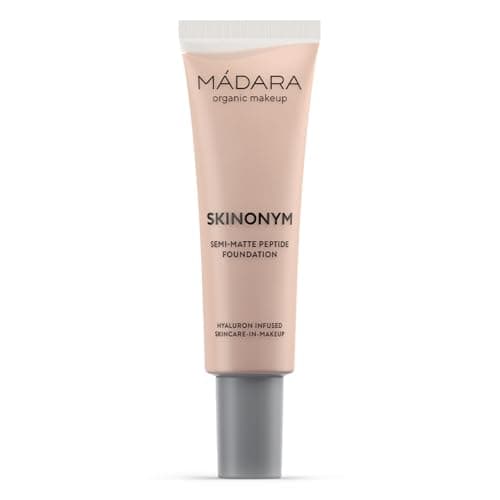 Image of MÁDARA Organic Skincare |SKINONYM Semi-Matte Peptide Foundation, #30 ROSE IVORY, 30ml – Boosted by collagen-supporting peptides, Adapts to the skin's texture, Dermatologically tested.