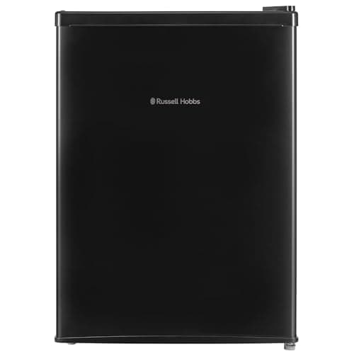 Image of Russell Hobbs Table Top Larder Mini Fridge 66L Capacity, Reversible Door & Adjustable Feet, 0 to 8 Degrees Manual Temperature Control, Black RH67TTLF0E1B