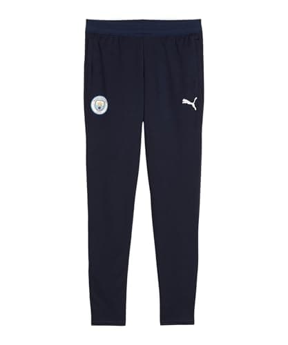 Image of PUMA Manchester City FC Kids' Training Pants with Pockets 25/26, Blue (Deep Navy), 140