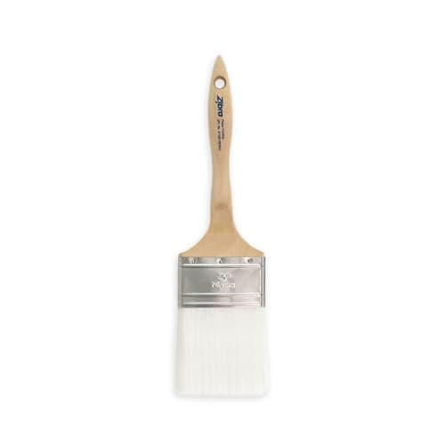 Image of Zibra Flat Paint Brush for Top Coats, Flat Surfaces, Walls and Doors, 3-inch, Comfort Handle, for All Paints and Stains