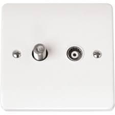 Image of CLICK Mode CMA170 Non-Isolated Satellite & Non-Isolated Coaxial Socket Outlet