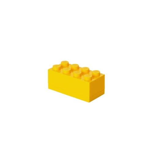 Image of LEGO Mini Box 8 Knobs Yellow - Versatile Small Storage Box for Snacks, Jewellery, Hair Accessories, and Souvenirs - Safe, Easy to Clean, 46 x 92 x 43 mm