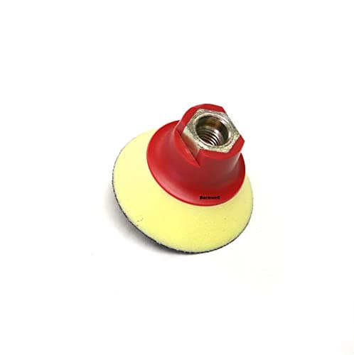 Image of Barnwell 3" 75mm Soft Rotary Backing Plate Pad M14 (Yellow/Red) Polishing