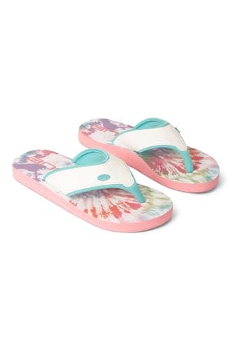 Image of Animal Swish Kids Flip-Flops - Slip-on & Lightweight Footwear with Soft Padded Straps for Boys & Girls - Best for Spring, Summer, Beach & Outdoors White Junior Shoe Size 1