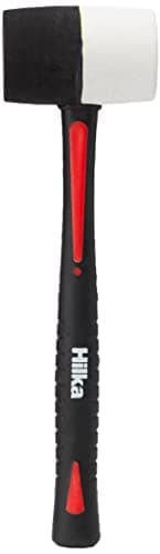 Image of Hilka 62303016 16 oz Double Faced Rubber Mallet, White,black