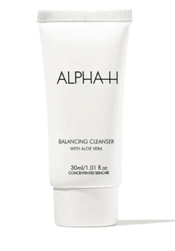 Image of Alpha=H Balancing Cleanser - With Aloe Vera | Gentle Creamy Lotion - Multi-tasking Cleanser to Remove Makeup, Dirt & Pollution,While Supporting The Skin’s Natural pH Balance | 30mL[Travel Size]