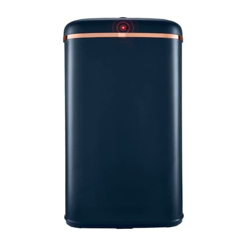 Image of Tower T838010MNB Cavaletto Square Sensor Bin, 58L, Midnight Blue and Rose Gold
