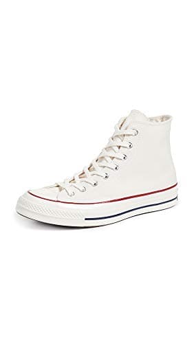 Image of Converse Unisex Chuck 70 Classic High Top Sneaker, Parchment/Garnet/Egret, 7.5 UK Multi