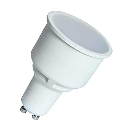 Image of Crompton Lamps LED GU10 Spotlight 4.9W Dimmable Long Barrel 74mm (50W Equivalent) 4000K Cool White 100° Frosted 350lm Long-Barrel Long-Necked Replacement Bulb