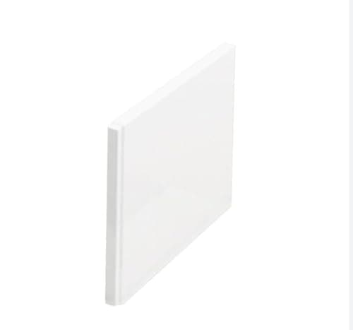 Image of Modern Bathroom Single & Double Ended Straight Bath Gloss White Acrylic Bathtub End Side Panel Options (End Panel 700mm)