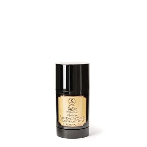 Image of Taylor of Old Bond Street Sandalwood Deodorant Stick 75ml – Aluminium Free Men’s Deodorant with Classic Sandalwood Fragrance – Long Lasting Luxury Grooming Protection